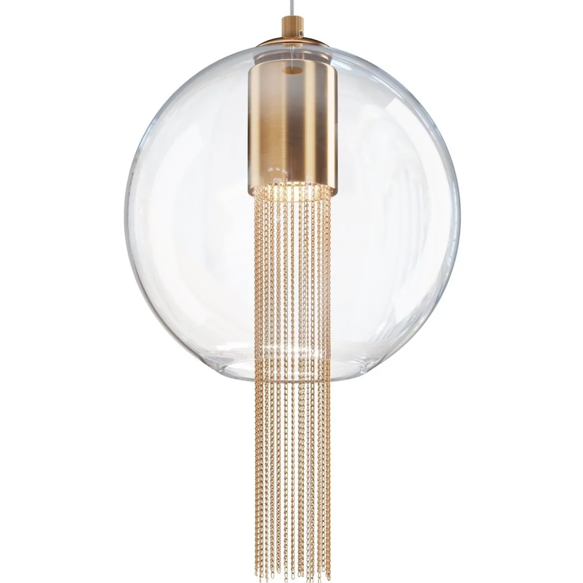 Maytoni Pendelleuchte Flusso bronze 3000K Kugel 25cm