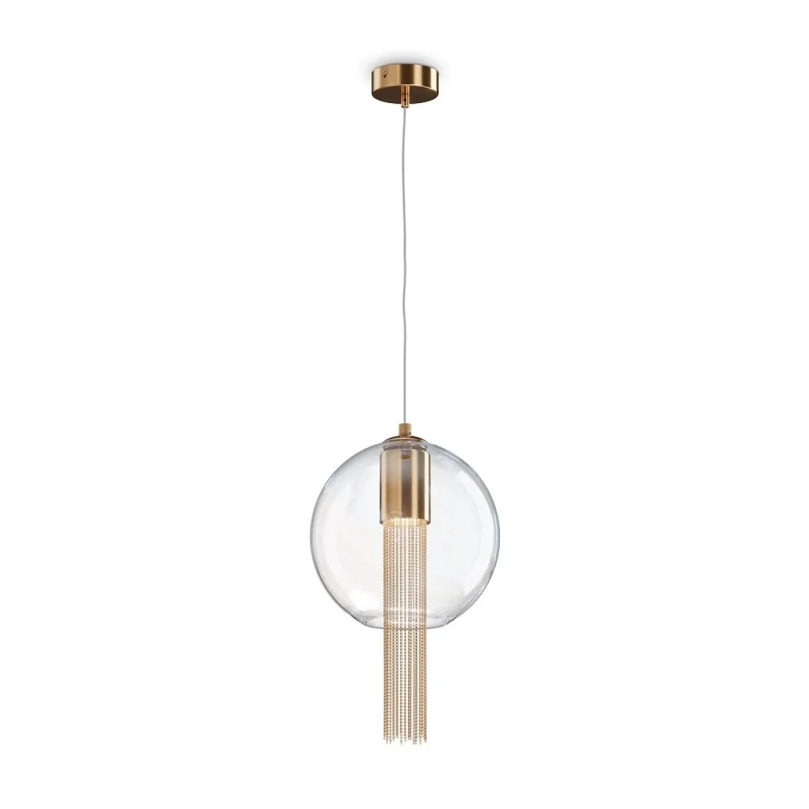 Maytoni Pendelleuchte Flusso bronze 3000K Kugel 25cm