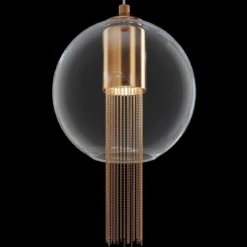 Maytoni Pendelleuchte Flusso bronze 3000K Kugel 20cm