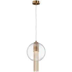 Maytoni Pendelleuchte Flusso bronze 3000K Kugel 20cm