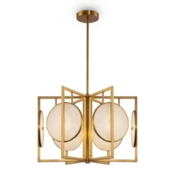 Maytoni Pendelleuchte Marmo gold 6-flammig