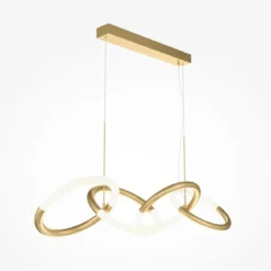 Maytoni Pendelleuchte Node gold 3000K 4 Ringe
