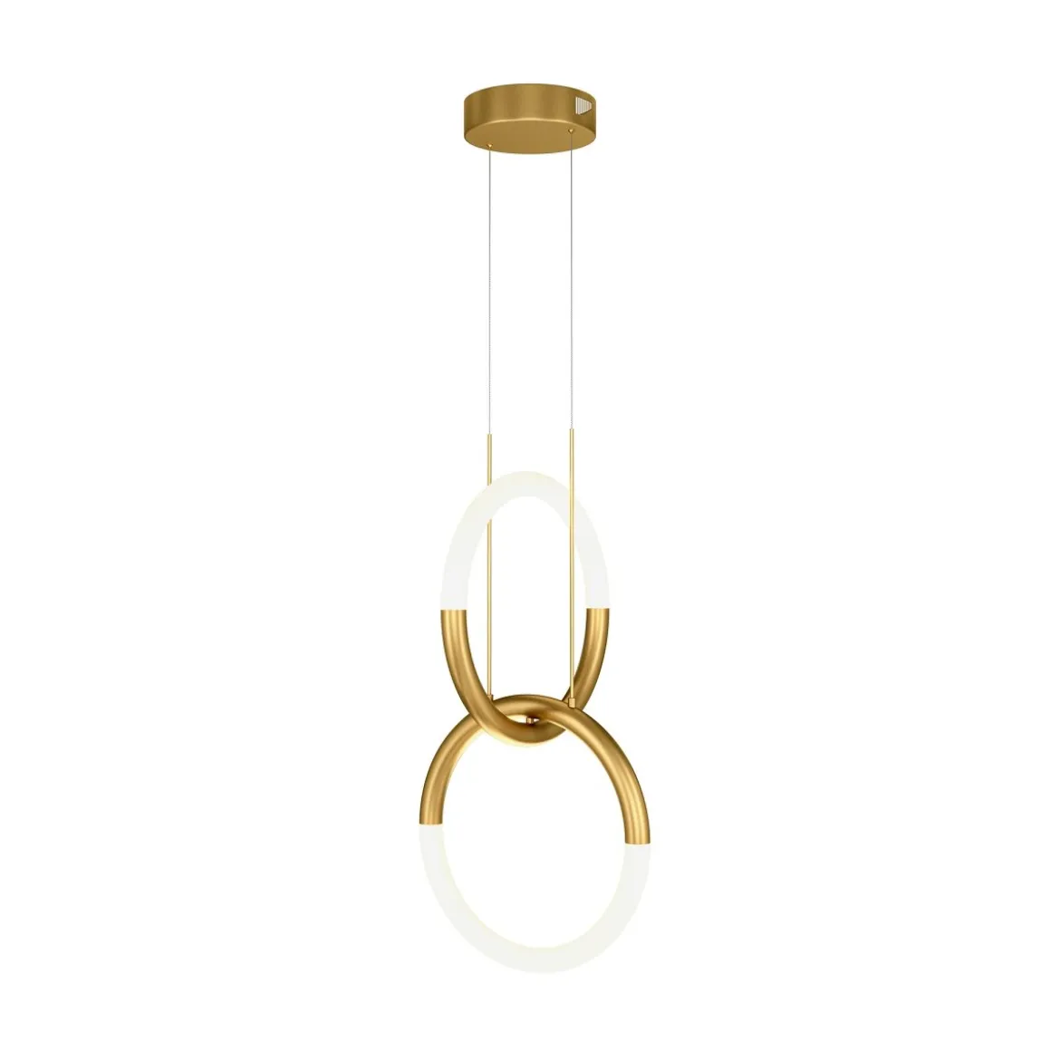 Maytoni Pendelleuchte Node 2 Ringe gold 3000K