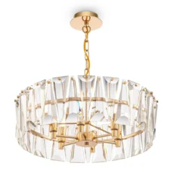 Maytoni Pendelleuchte Puntes 6-flammig gold