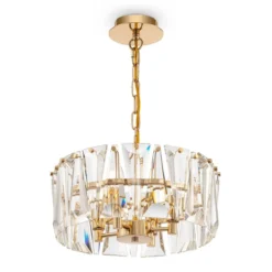 Maytoni Pendelleuchte Puntes 4-flammig gold