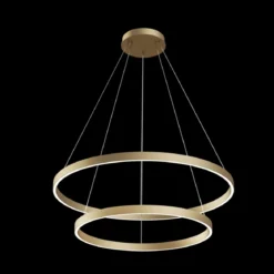 Maytoni Pendelleuchte Rim messing 2 Ringe