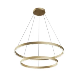 Maytoni Pendelleuchte Rim messing 2 Ringe