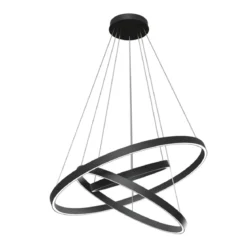 Maytoni Pendelleuchte Rim schwarz 3 Ringe