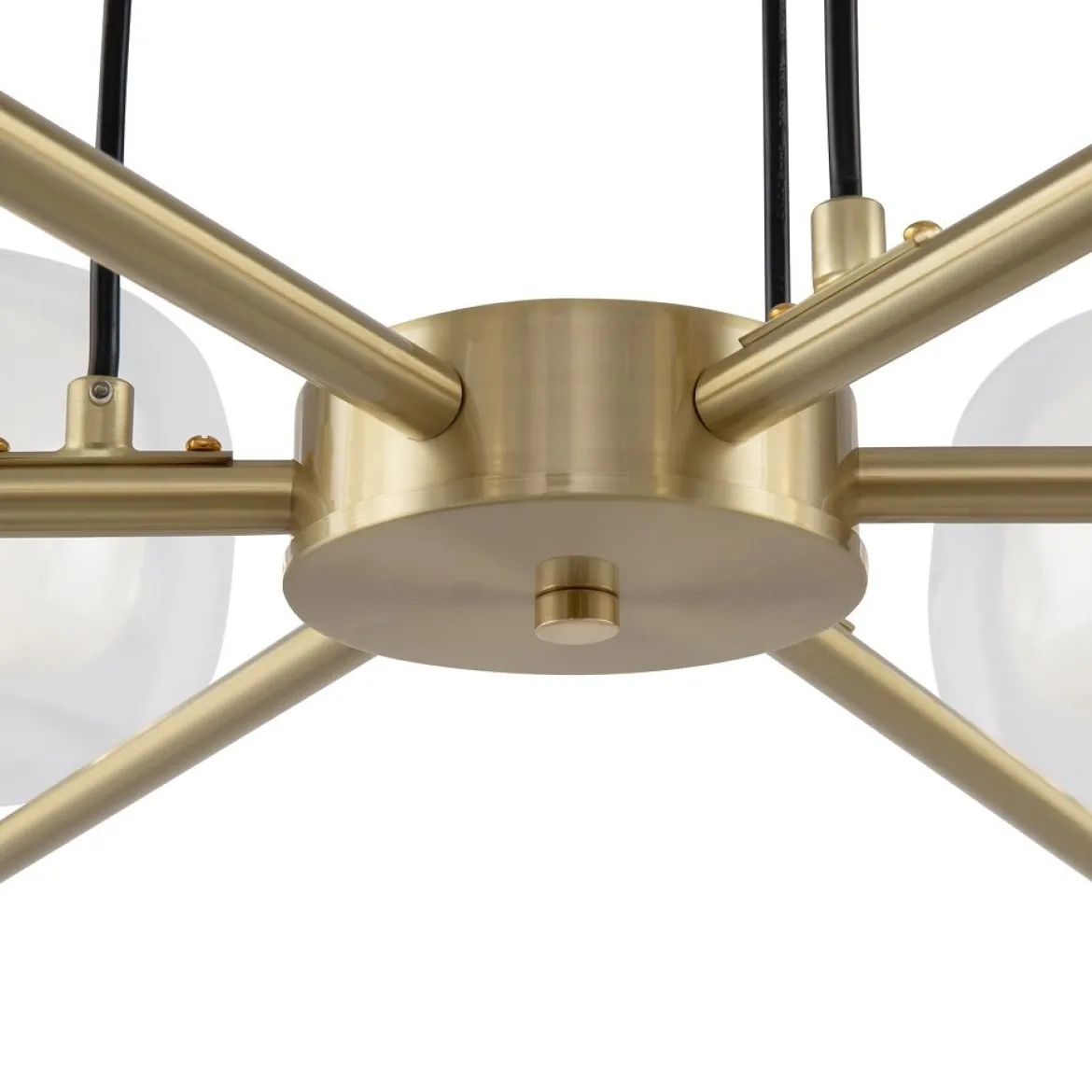 Maytoni Pendelleuchte Vision 6-flammig gold mit Glas