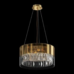 Maytoni Pendelleuchte Wonderland 4-flammig gold