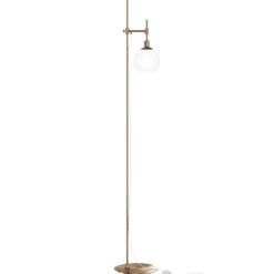 Maytoni Stehleuchte Erich messing weiß 155cm