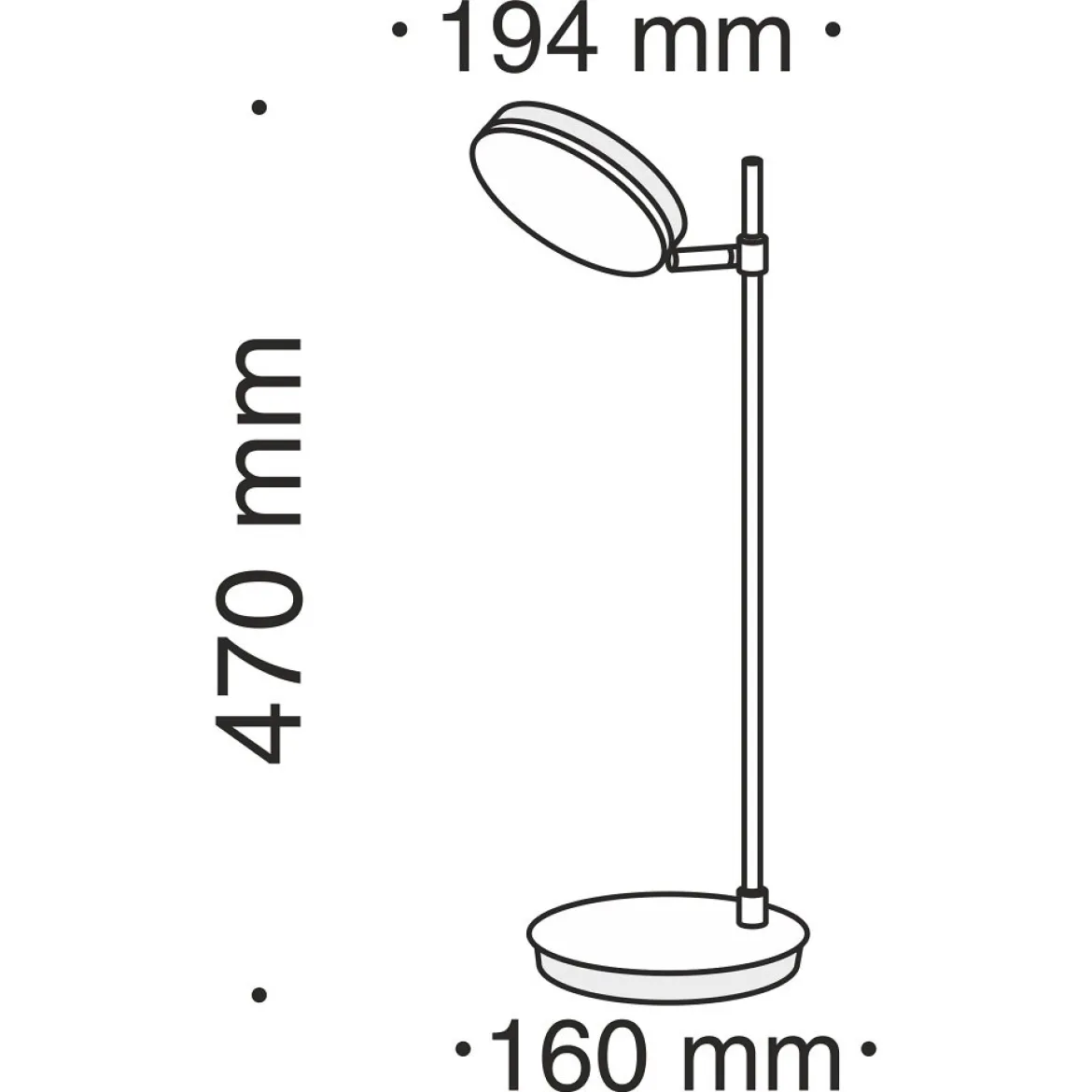 Maytoni Tischleuchte Fad schwarz dimmbar