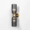 Maytoni Wandleuchte Antic 2-flammig Glas Gold rauchglas