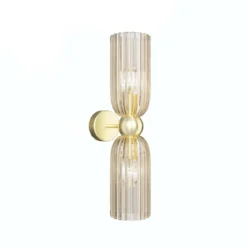 Maytoni Wandleuchte Antic 2-flammig Glas Gold transparent
