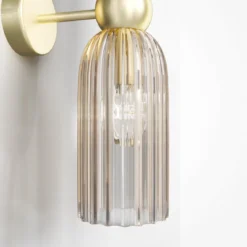 Maytoni Wandleuchte Antic 2-flammig Glas Gold transparent