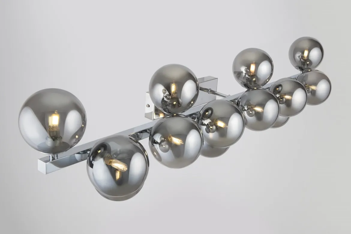 Maytoni Wandleuchte Dallas 95cm chrom rauchglas