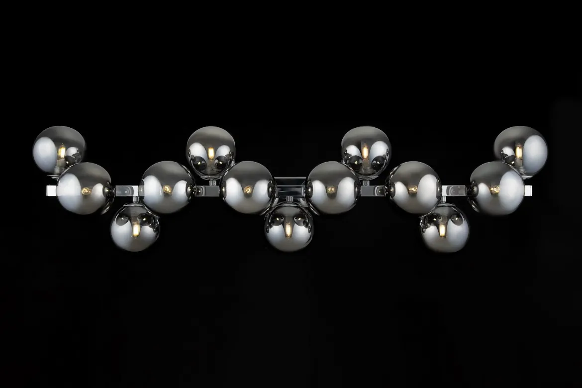 Maytoni Wandleuchte Dallas 95cm chrom rauchglas