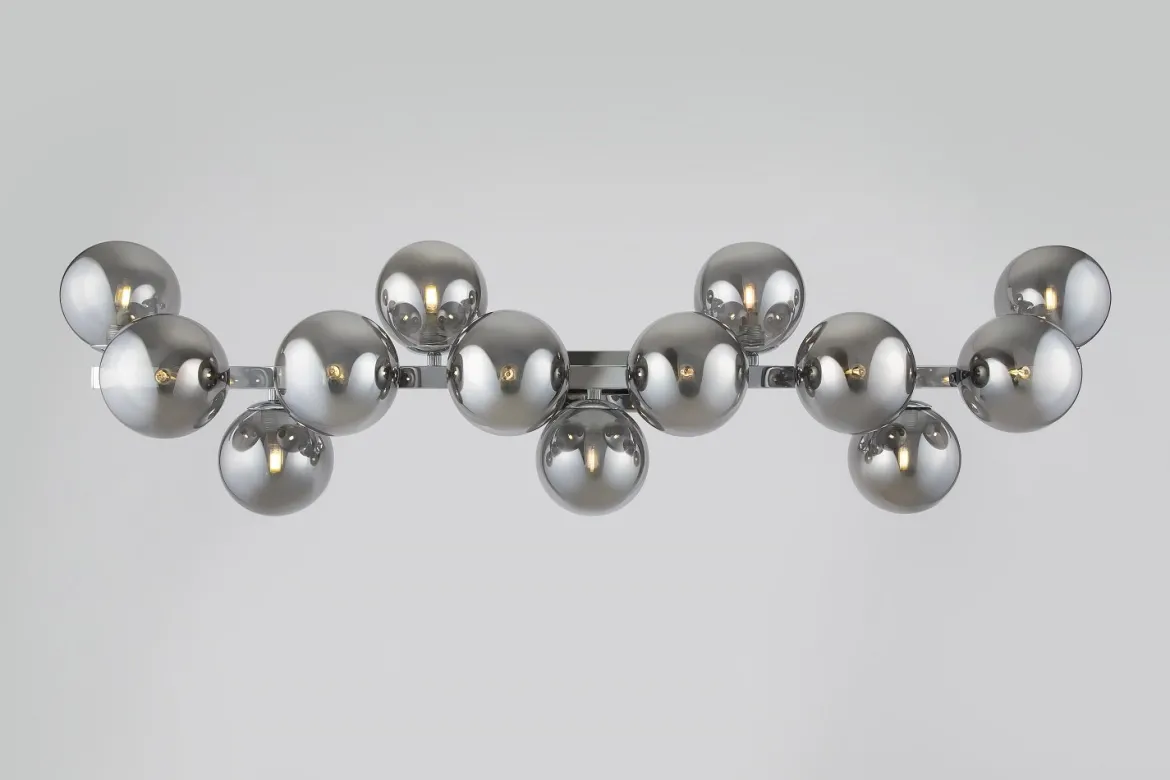 Maytoni Wandleuchte Dallas 95cm chrom rauchglas