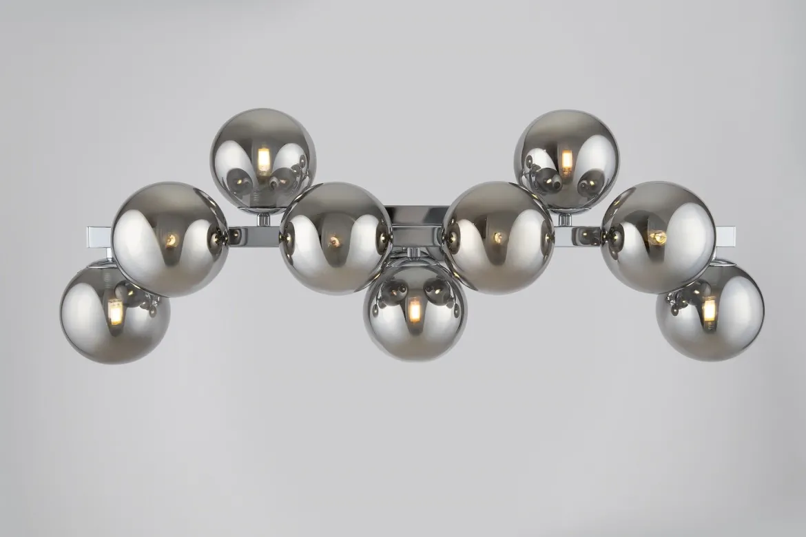 Maytoni Wandleuchte Dallas 61cm chrom rauchglas