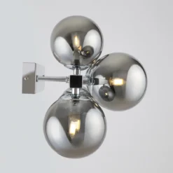 Maytoni Wandleuchte Dallas 61cm chrom rauchglas