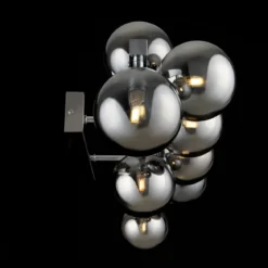 Maytoni Wandleuchte Dallas 61cm chrom rauchglas