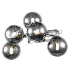Maytoni Wandleuchte Dallas 32cm chrom rauchglas