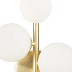 Maytoni Wandleuchte Dallas 3-flammig gold mattweiss