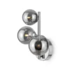 Maytoni Wandleuchte Dallas  3-flammig chrom rauchglas