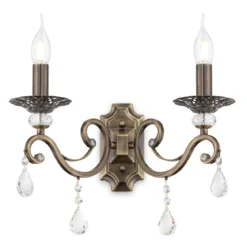Maytoni Wandleuchte Grace 2-flammig messing