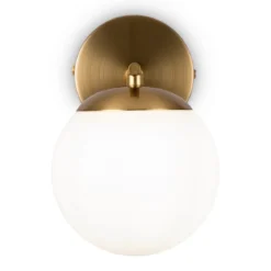 Maytoni Wandleuchte Marble 1-flammig messing opal