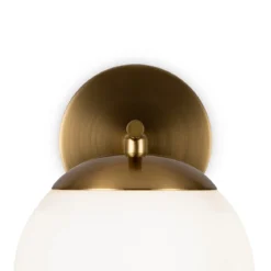 Maytoni Wandleuchte Marble 1-flammig messing opal