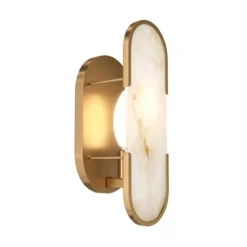 Maytoni Wandleuchte Marmo gold Naturstein marmor lang