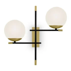 Maytoni Wandleuchte Nostalgia 2-flammig gold weiß