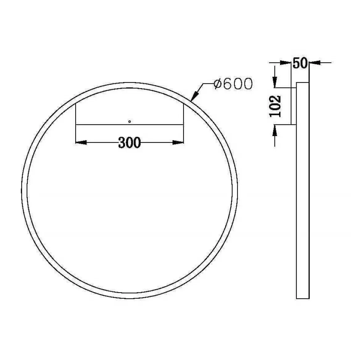Maytoni Wandleuchte Rim messing 3000K 60cm