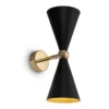 Maytoni Wandleuchte Vesper 2-flammig schwarz gold