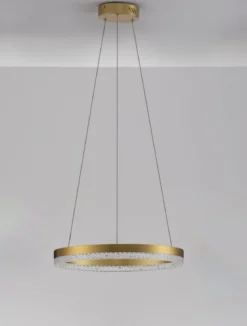 Nova Luce 9530226 ADRIA LED Pendelleuchte 60cm 3000K Messing Gold dimmbar