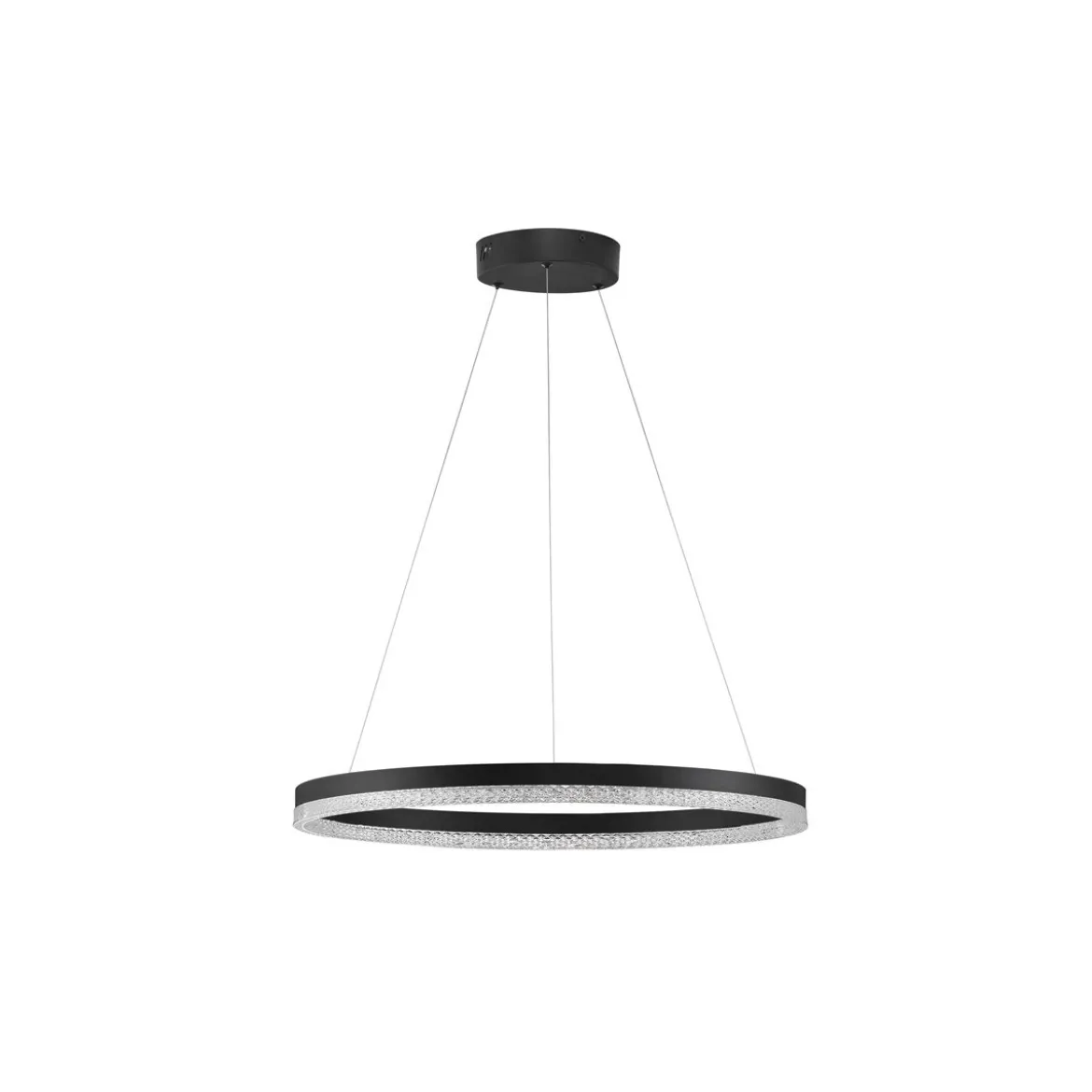 Nova Luce 9530227 ADRIA LED Pendelleuchte 60cm 3000K Schwarz dimmbar