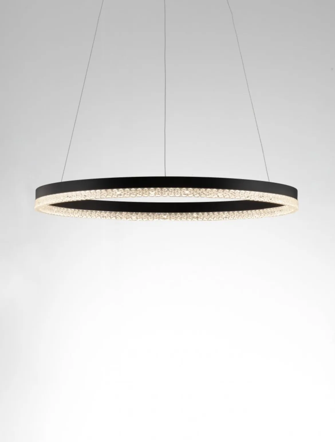 Nova Luce 9530227 ADRIA LED Pendelleuchte 60cm 3000K Schwarz dimmbar
