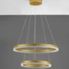 Nova Luce 9530230 ADRIA LED Pendelleuchte 2-flammig 60cm 3000K Messing Gold