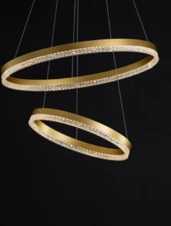 Nova Luce 9530230 ADRIA LED Pendelleuchte 2-flammig 60cm 3000K Messing Gold