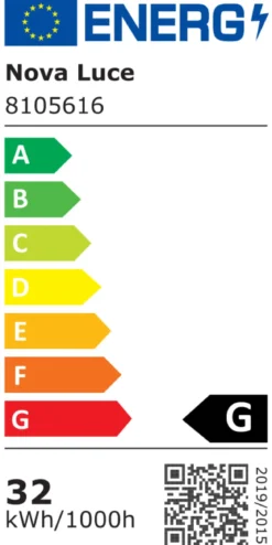 Nova Luce 8105616 ALBI LED Deckenleuchte 1-flammig 3000K Schwarz 41cm