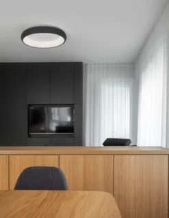 Nova Luce 8105616 ALBI LED Deckenleuchte 1-flammig 3000K Schwarz 41cm