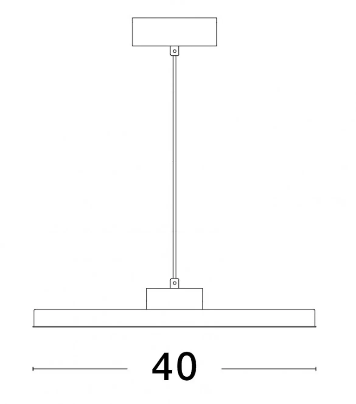 Nova Luce 9212910 ANDRIA LED Pendelleuchte 40cm 3000K Weiss dimmbar
