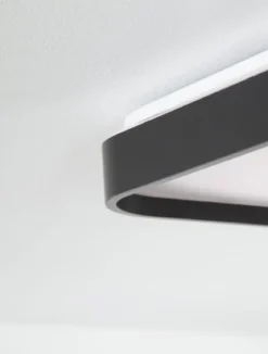Nova Luce 9081240 ATHOS LED Deckenleuchte 1-flammig 3000K Schwarz