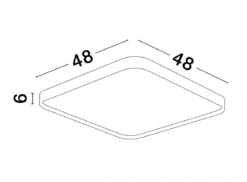 Nova Luce 9081250 ATHOS LED Deckenleuchte 1-flammig 3000K Weiss