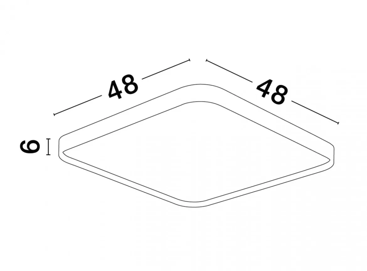 Nova Luce 9081250 ATHOS LED Deckenleuchte 1-flammig 3000K Weiss
