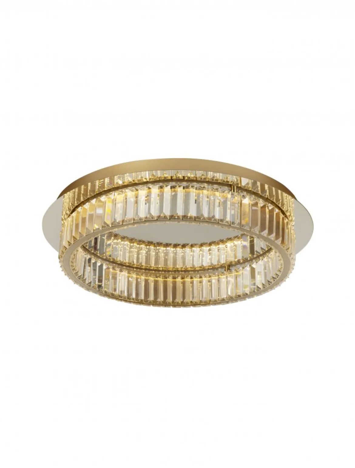 Nova Luce 9333080 AURELIA LED Deckenleuchte 60cm gerade 3500K Gold Kristall