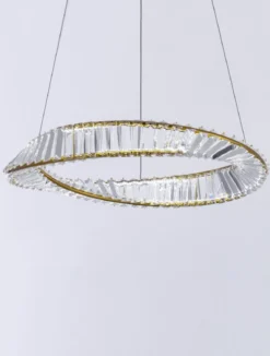 Nova Luce 9333061 AURELIA LED Pendelleuchte 60cm 3500K Gold Kristall
