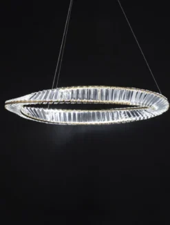 Nova Luce 9333062 AURELIA LED Pendelleuchte 80cm 3500K Gold Kristall