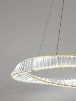 Nova Luce 9333062 AURELIA LED Pendelleuchte 80cm 3500K Gold Kristall